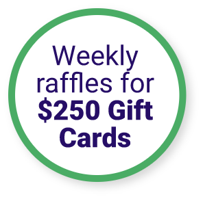 Trek & Treat Weekly Raffles for $250 Gift Cards