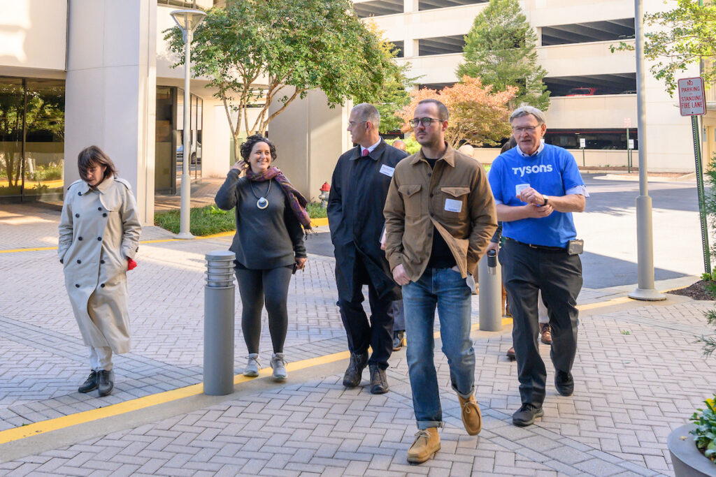 Tysons Partnership Hosts Walkability Tour with County Officials
