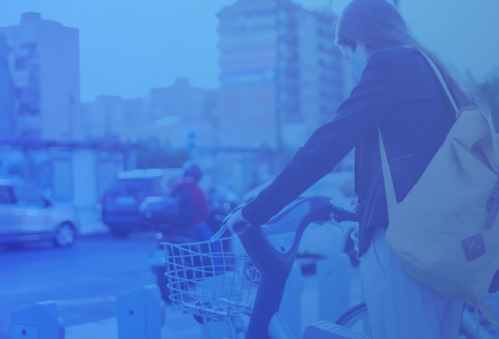 Person riding a bike