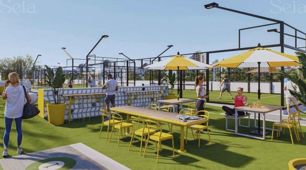 FFXnow: Temporary padel courts approved for office parking lot in Tysons