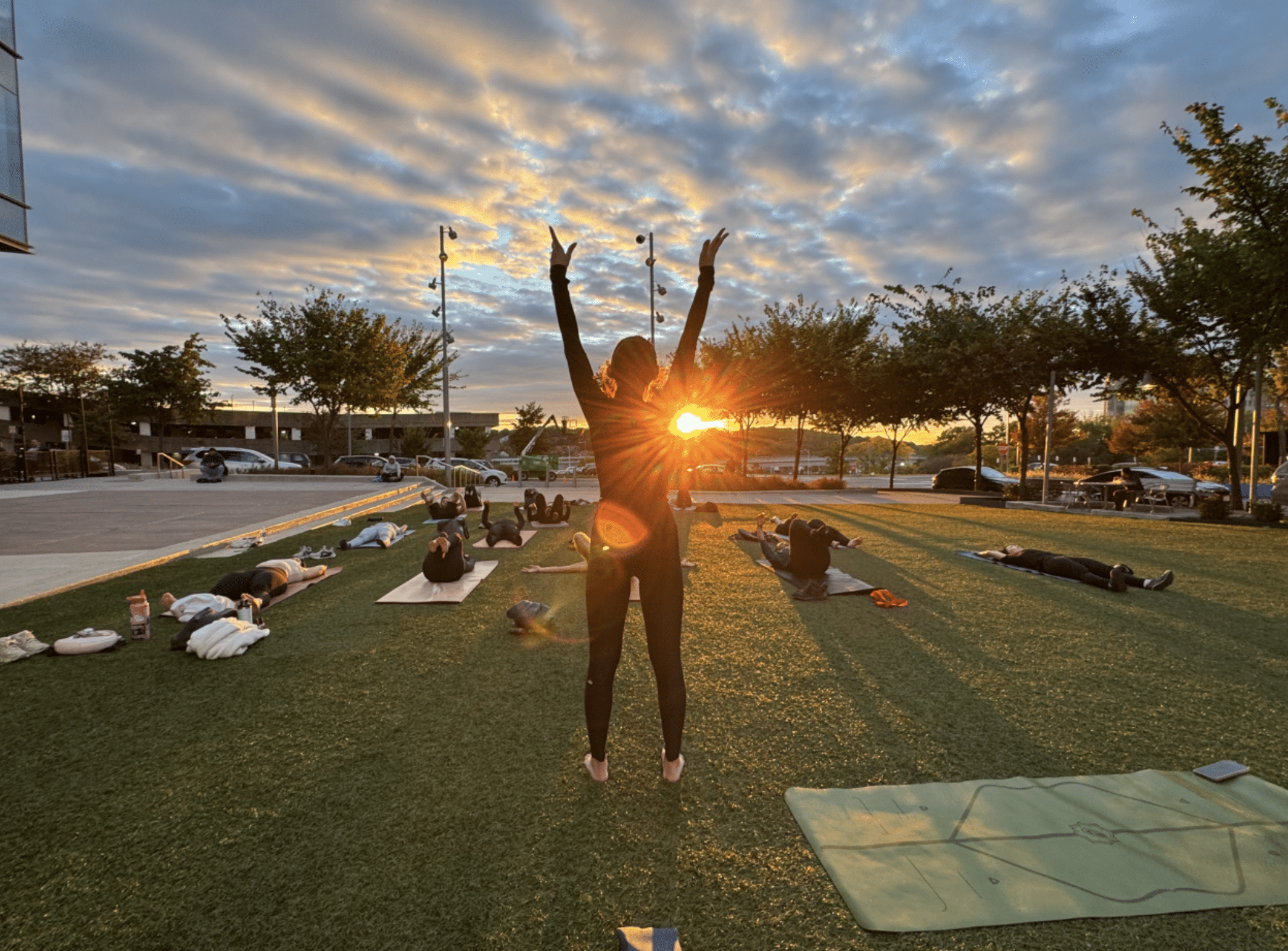 Cagla Gray of Su + Soul Pop-Up Pilates Class