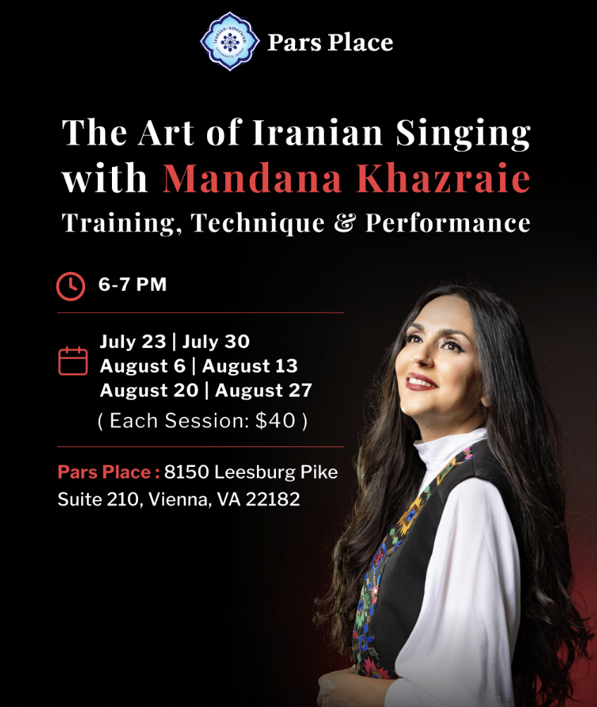 The Art of Iranian Singing with Mandana Khazraie: Training, Technique & Performance