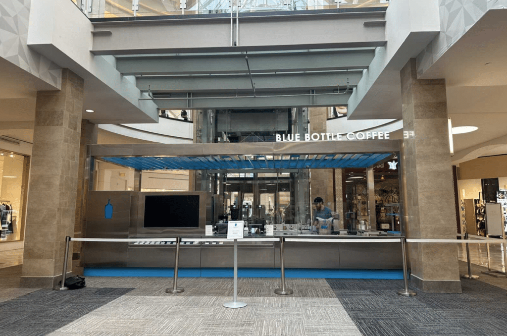 FFXnow: Blue Bottle Coffee opens quick-service kiosk at Tysons Corner Center