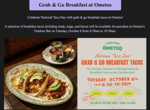 Grab & Go Breakfast at Ometeo
